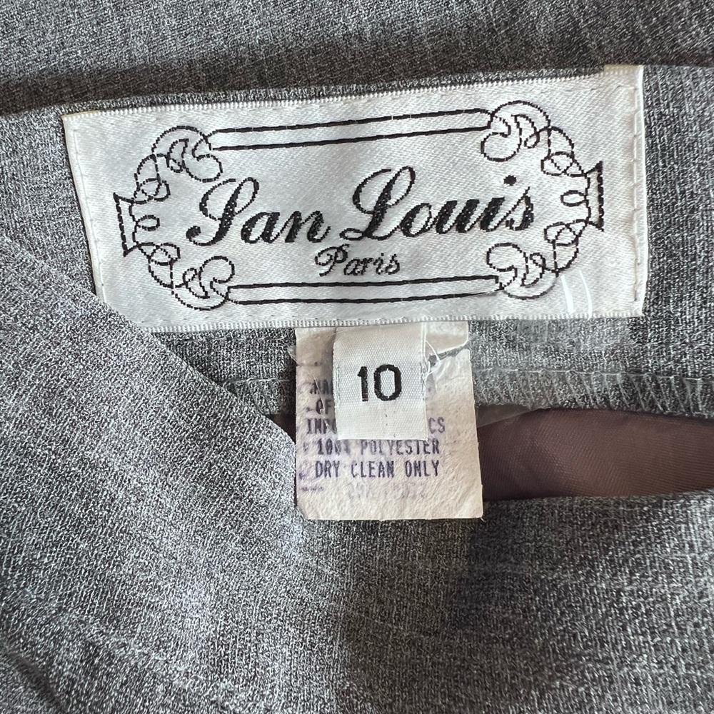 SAN LOUIS GRAY KNEE-LENGTH PENCIL SKIRT SIZE 10 - Picture 2 of 5